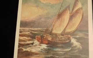 Vanha postikortti Merimaisema