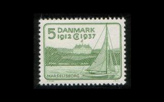 Tanska 237 ** Christian X 25 vuotta vallassa 5 öre (1937)