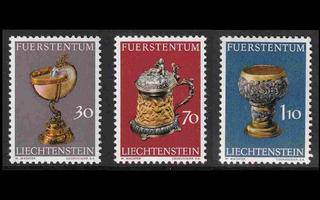 Liechtenstein 587-9 ** Kuninkaalisen perheen aarteita (1973)