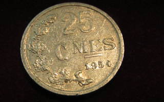 25 centimes 1954. Luxemburg