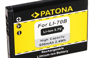 Olympus Li-70B yhteensopiva Li-ion akku 650mAh