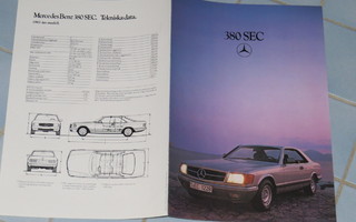 1982 Mercedes-Benz 380 SEC esite - KUIN UUSI