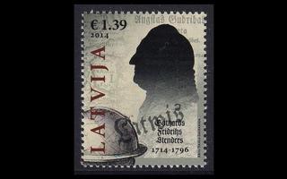 Latvia 919 ** Kirjailija Gotthard Stender (2014)