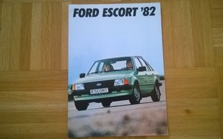 Esite Ford Escort. Vuodelta 1982.