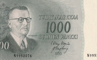 Suomi  1000  markkaa 1953 N 9952076