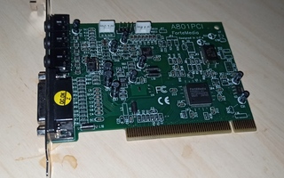 PowerColor Fortemedia FM801 äänikortti PCI - ei toimi