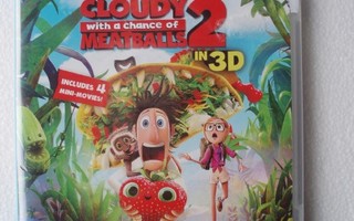 Poutapilviä ja lihapullakuuroja 2 3D (Blu-ray + 3D, uusi)