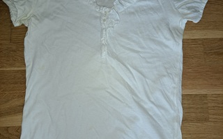 Valkoinen t-paita koko S