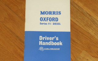 1963 Morris Oxford Ser VI Diesel käsikirja manuaali