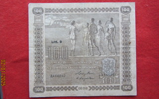 100  MARKKAA  1939  Litt. D  A - SARJA