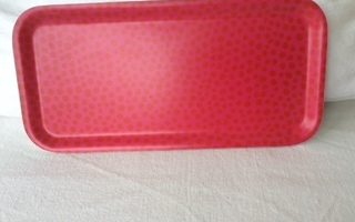 Marimekko Pirput Parput tarjotin punainen 13,5 x 27,5 cm uus