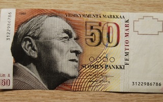 Suomen viimeinen 50 mk seteli 1986, Alvar Aalto