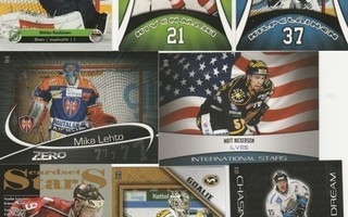 2008/09 Cardset perus ja erikoiskortit  alk. 0.25e kpl