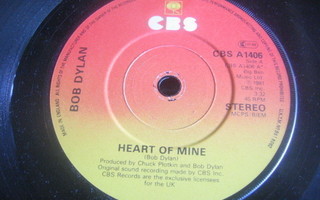 7" -  Bob Dylan - Heart Of Mine / Let It Be Me