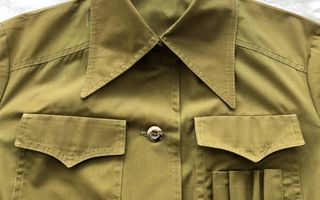 VINTAGE 70s vihreä paita takki armytakki 70-luku retro M L