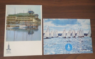 Moskovan Olympialaiset 1980 - kaksi postikorttia