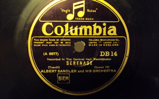 78 rpm Toselli: Serenade/Samson and Delilah