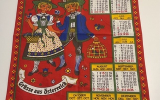 Kalenteripyyhe 1994 , Itävallasta. Käyttämätön