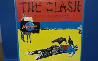 THE CLASH - GIVE EM ENOUGH ROPE EX+/M- UK 2. PAINOS LP