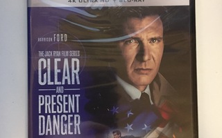 Clear and Present Danger (1994) (4K UHD + Blu-ray) 1994 UUSI