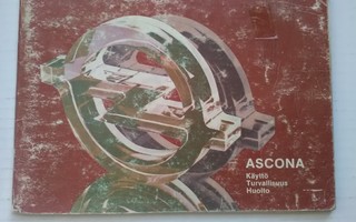 Opel Ascona  käyttöohjekirja painettu 1981 omistajan opas