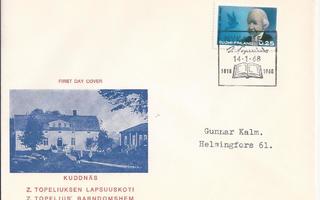 FDC  1968  Topelius      Lape 4 €