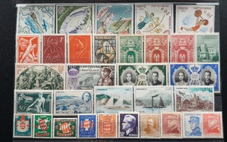 MONACO VANHAA postimerkkejä * 32 kpl