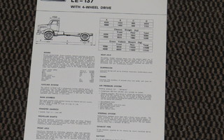 1973 Sisu LE-137 4x4 esite - KUIN UUSI