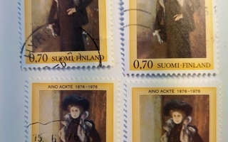 Aino Acktén syntymästä 100 vuotta postimerkki 0,70 markka
