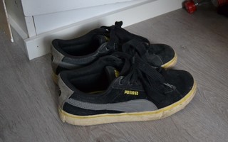Puma musta-harmaat kengät 34
