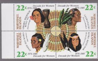 MARSHALL ISLANDS 4-LÖ DECADE FOR WOMEN POSTITUOREENA