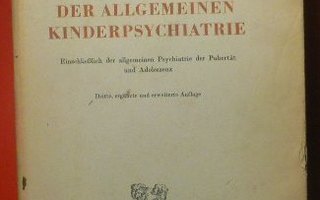M.Tramer : Lehrbuch der allgemeinen Kinderpsychiatrie