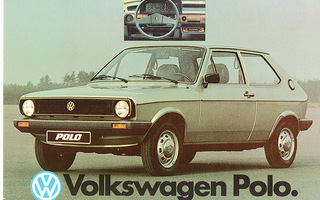 Volkswagen Polo - 1980 mainosesite A4 laminoitu