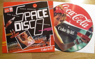 Coca-Cola SPACE DISCO LP KUVALEVY Picture Disc (1985) RARE