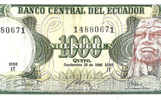 Ecuador 1000 mil 1986