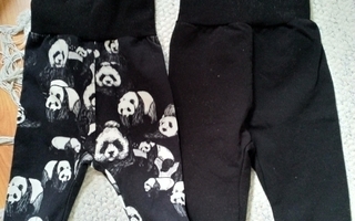 Vauvan trikoohousut mustat 62/68 panda