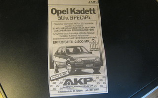 mainos Opel Kadett E