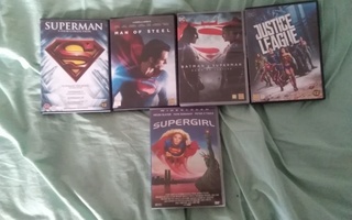 Superman teräsmies dvd kaikki elokuvat 9 kpl
