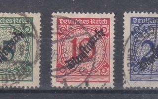 Saksa 1923  dienst 99-103 leimattuna.