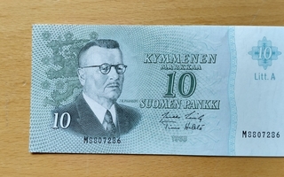 10mk 1963 Litt.A, LAS-Heä (v), M-sarjaa, KL 8