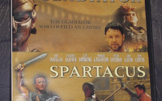 GLADIATOR / SPARTACUS - 2 DVD.