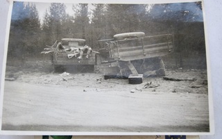 VANHA Sota Valokuva Tuhotut CCCP Autot Kaatuneet ym