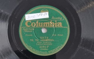 Savikiekko 1930 - New Yorkin Laulumiehet - Columbia 3164-F