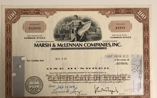 Marsh & McLennan Companies, Inc. osakekirja