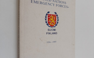 Valter V. Johansson : United Nations emergency forces S.F...