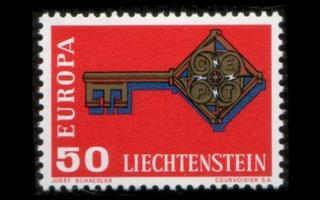 Liechtenstein 495 ** Europa (1968)