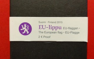 Suomi, 2 Euro 2015 EU-lippu PROOF.