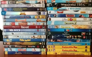 DVD-paketti, animaatiot (Muumit ym, 31 kpl)