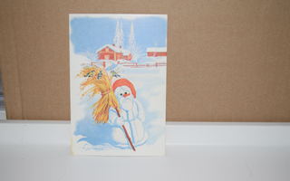 postikortti lumiukko