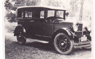 VANHA Valokuva UPEA Auto Studebaker 1920-l Viipuri 10x7,5 cm